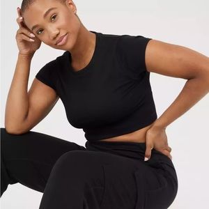 aerie offline workout sidewalk seamless crop top